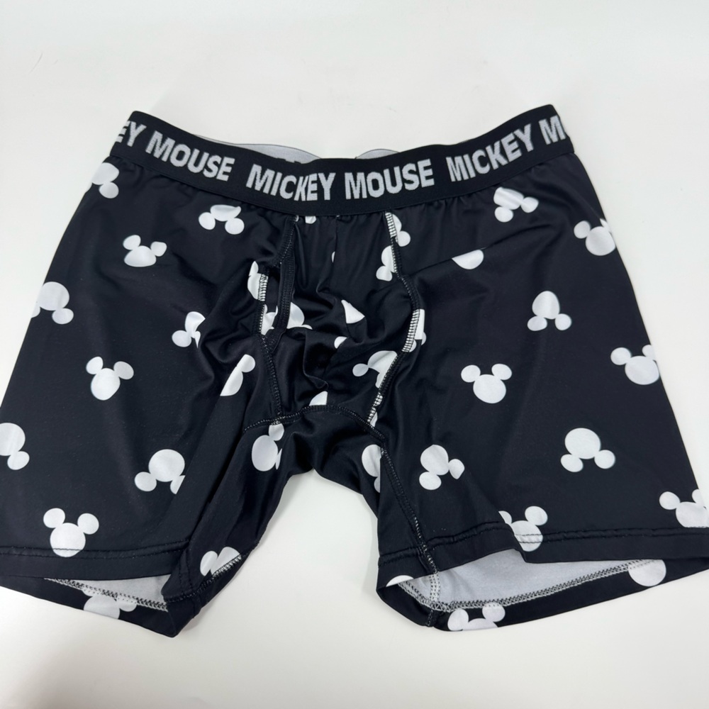 Disney Black and‎ White Mickey Mouse Boxer Briefs